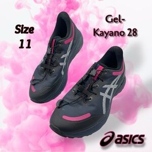 ASICS WOMEN'S RUNNING SHOE GEL-KAYANO 28 AWL ROSE Size 11 French Blue/Pink
